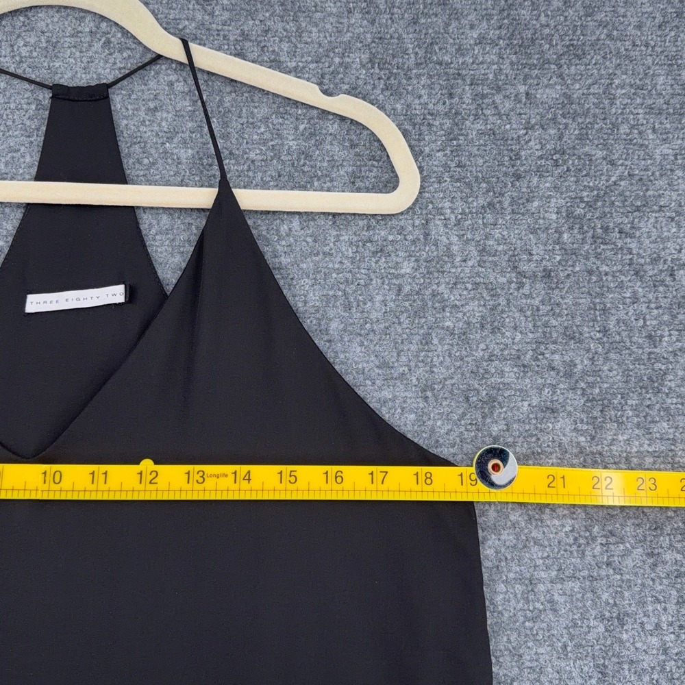 Three Eighty Two Black V Neck Spaghetti Strap Swi… - image 5